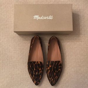 Madewell- Calfhair leopard loafers